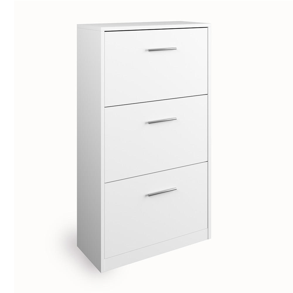 SCHUHKIPPER Gizmo Weiß 59 x 105 cm - Weiß, Holzwerkstoff (59/105/22cm) - Vicco