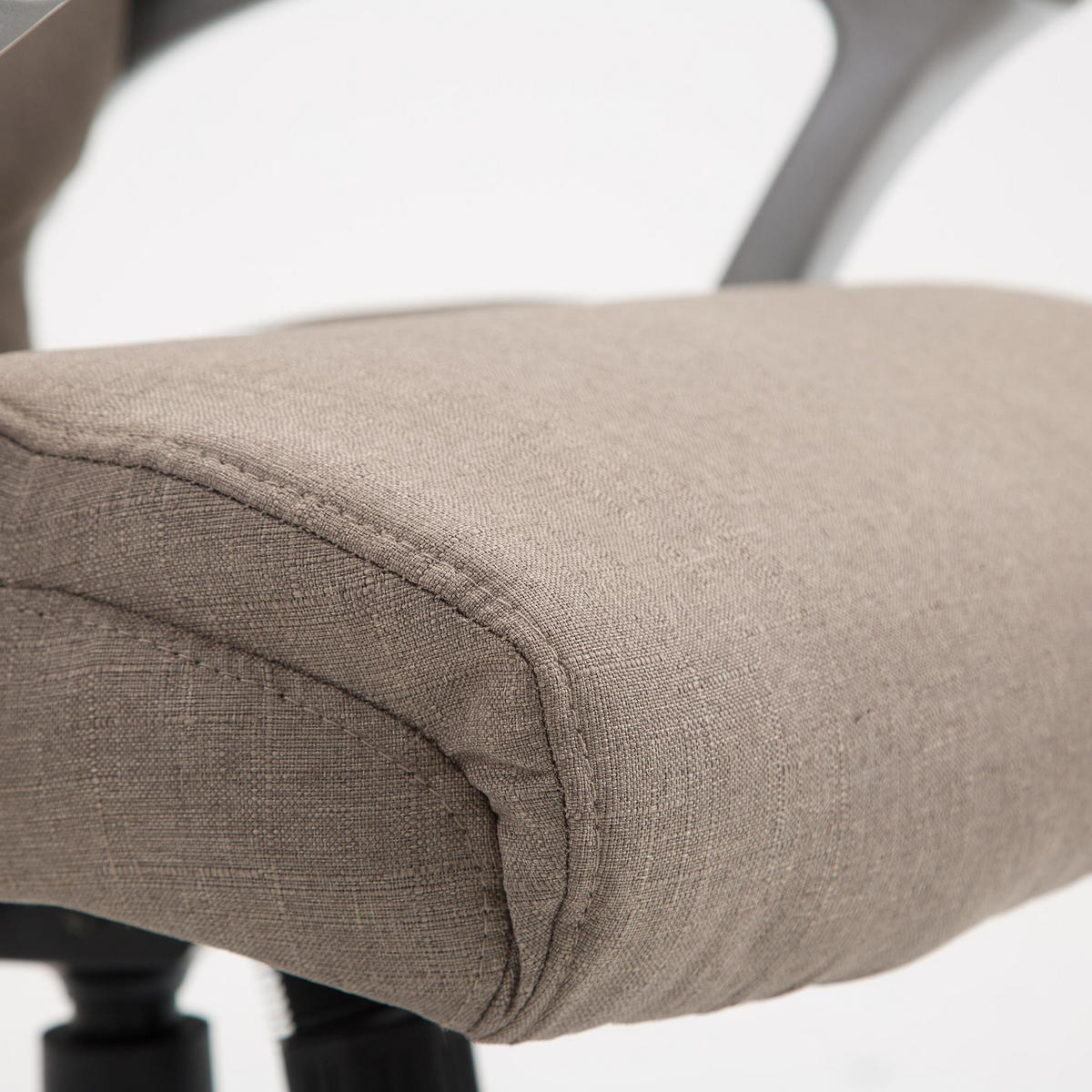 CHEFSESSEL Stoff taupe - Taupe/Grau, Kunststoff/Textil (65/109/73cm) - CLP