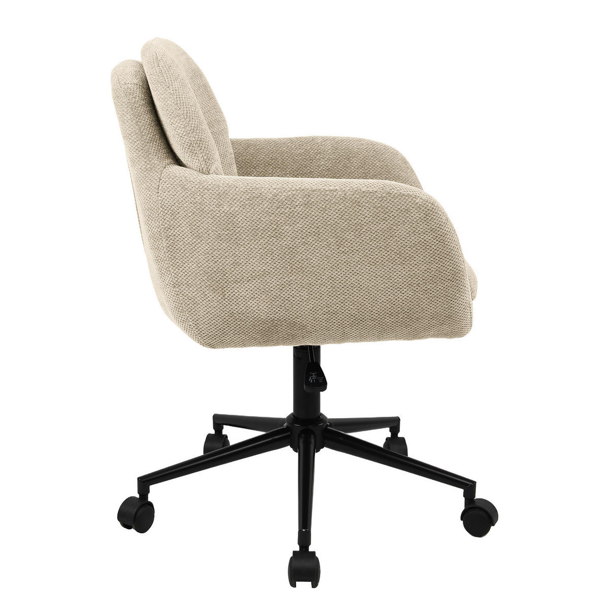 BÜRODREHSTUHL - Beige, Textil/Metall (61/85/61cm) - home24