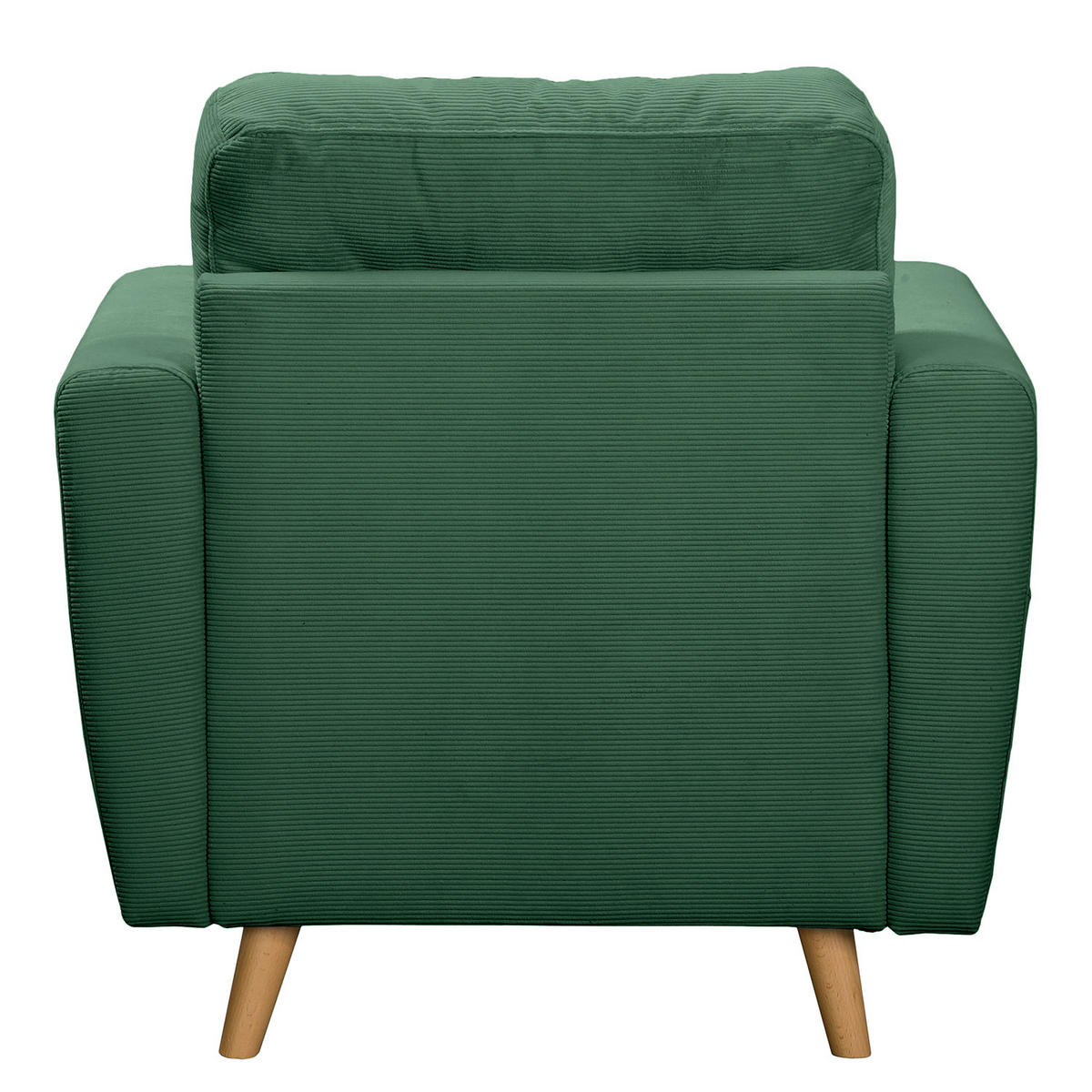 SESSEL - Waldgrün/Braun, Holz/Textil (80/90/87cm) - home24