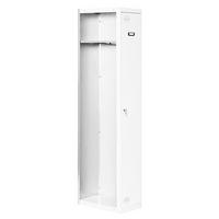 SPIND Amego HxBxT 180x30x50 cm 1 Abteil Anbaumodul Weiß-Weiß - Weiß, Metall (30/180/50cm) - PROREGAL