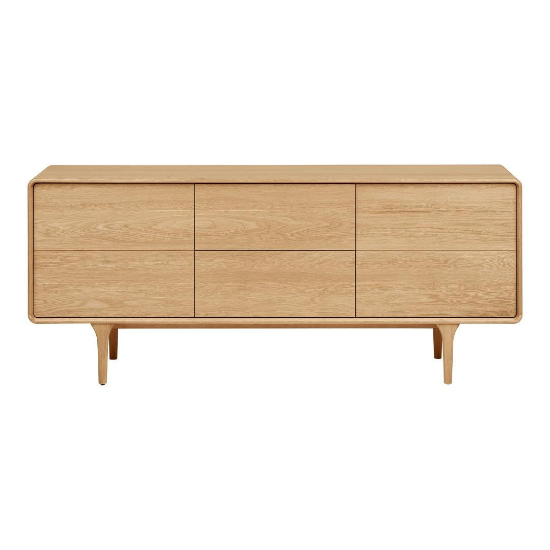 SIDEBOARD, Karna, Eiche, MDF, 45 x 180 x 75 cm - Eichefarben, Holzwerkstoff (45/75/180cm) - ebuy24