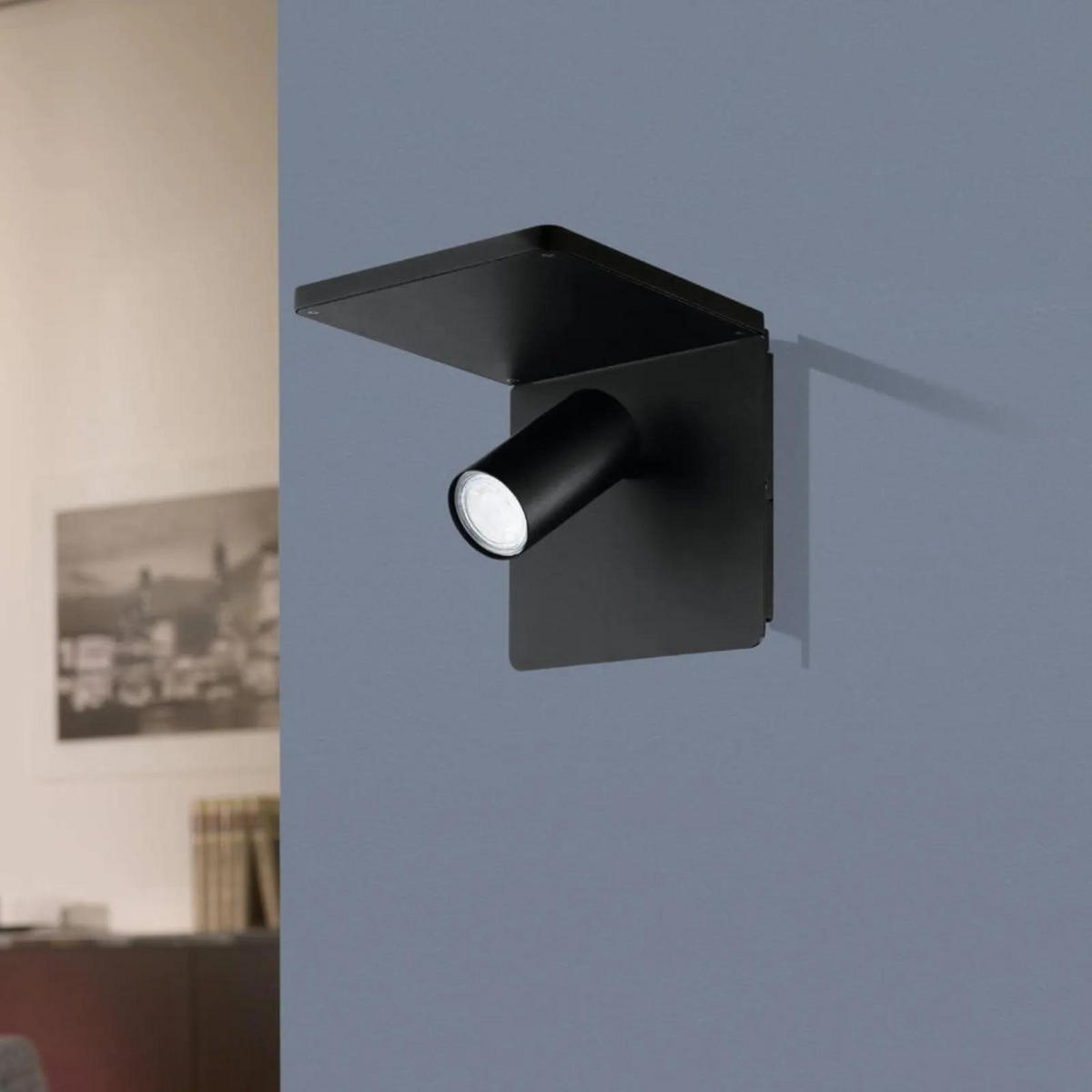 WANDLEUCHTE CIGLIE Schwarz - Schwarz, Metall (21/18/21cm) - Eglo