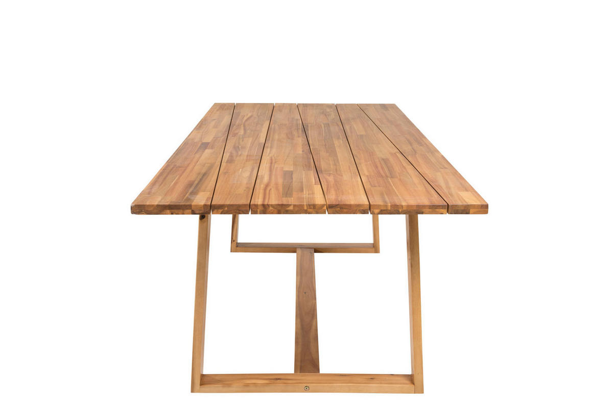 GARTENTISCH Teak Dekor - Teakfarben, Holzwerkstoff (220/100/75cm) - ebuy24