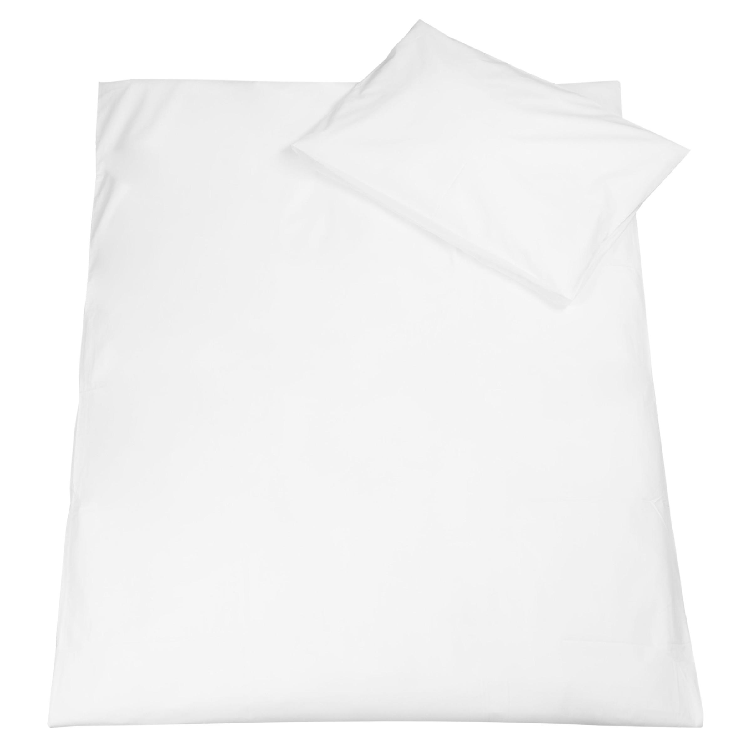 BETTWÄSCHE, 40x60 + 100x135 cm, 100% Baumwolle, Weiß - Weiß, Textil (100/135cm) - Zollner
