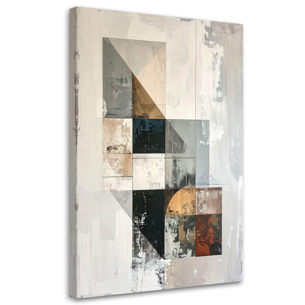 Feeby Leinwandbild Grau 60x90 cm