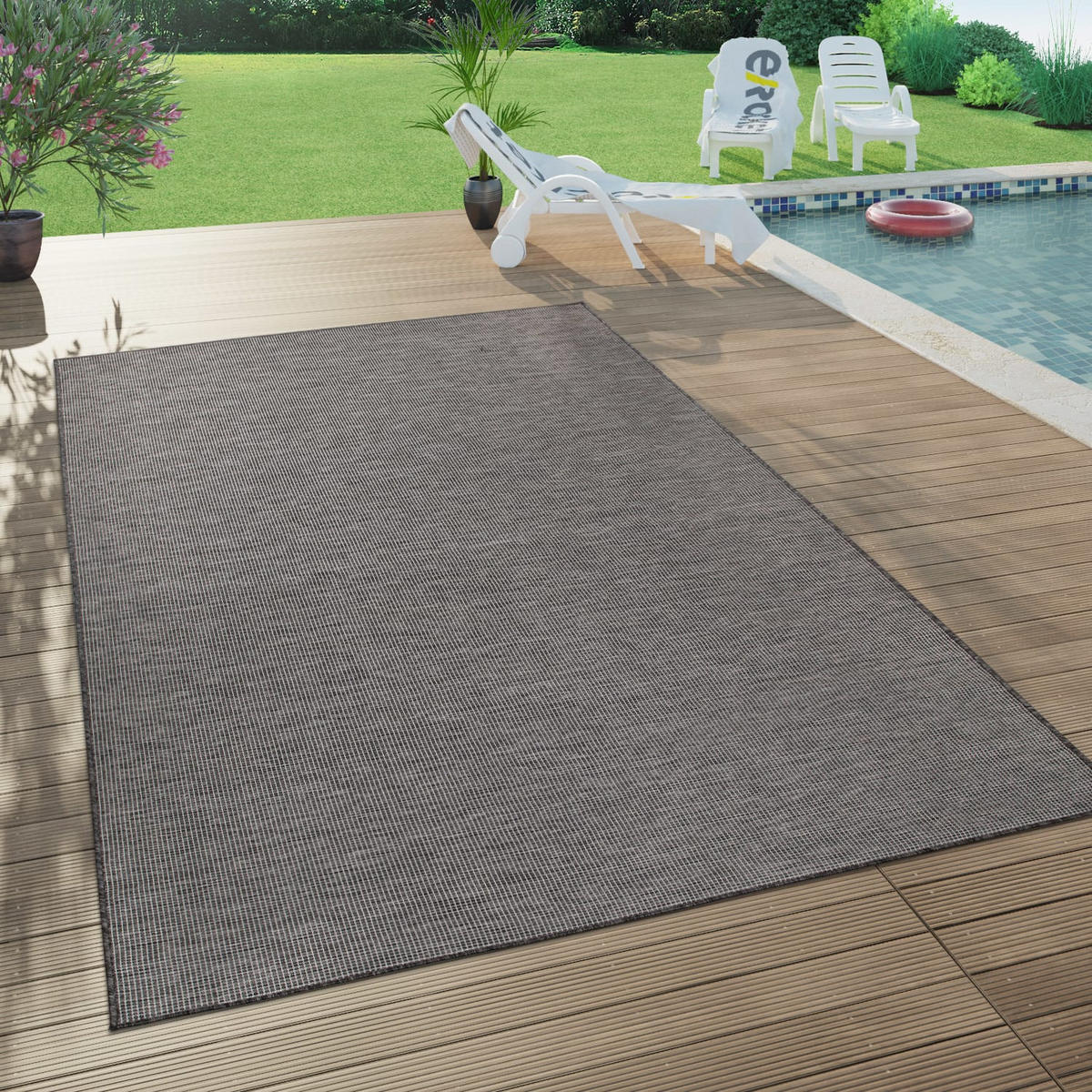 OUTDOORTEPPICH 120/160 cm Sonset 620 - Grau, Kunststoff (120/160cm) - Paco Home