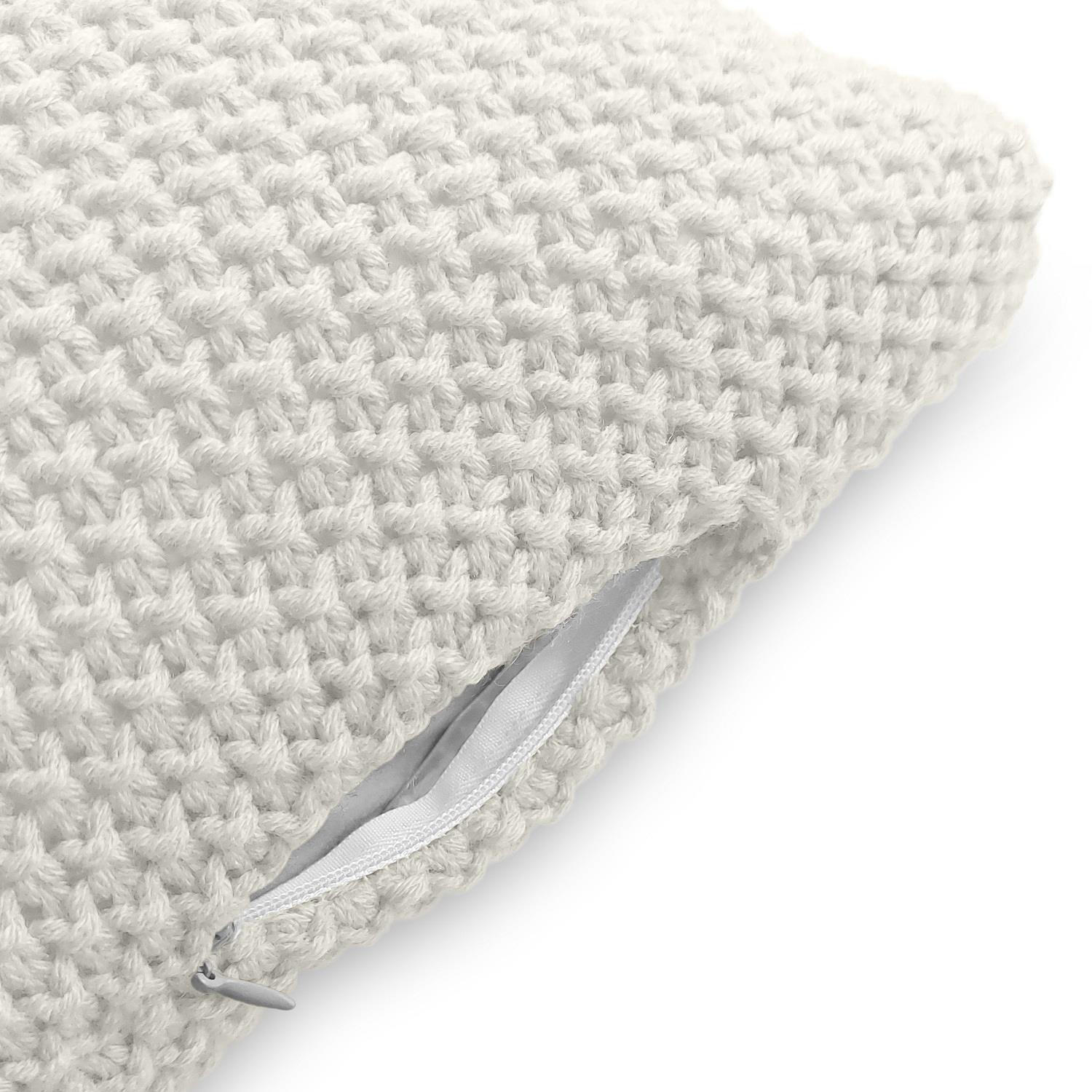 Thumbnail - wometo Kissenhülle, Weiß, Textil, 45x45 cm, Oeko-Tex®, Wohntextilien, Bezüge, Kissenbezüge