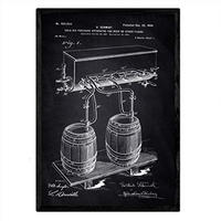POSTER Patent Druck Bier A3 Rahmenlos - Klar, Papier (29.7/5/42cm) - Nacnic