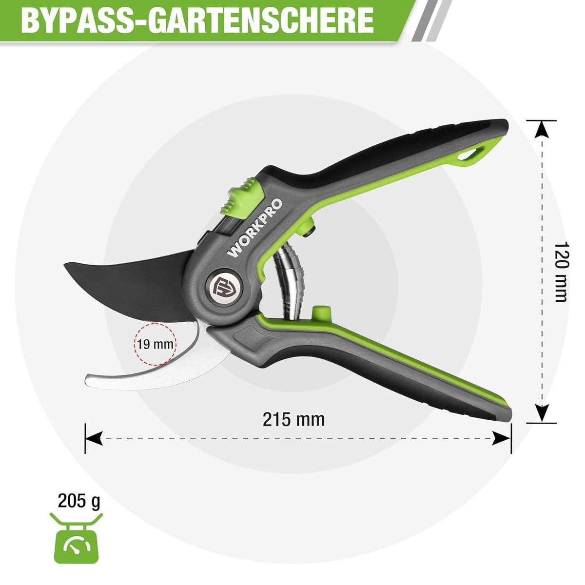 GARTENSCHERE 210 mm SK5 Klinge - Multicolor, Metall (3.2/7.8/23.6cm)