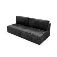 SCHLAFSOFA Natalia Xs - Schwarz, Holzwerkstoff/Textil (216/85/105cm) - Fun Möbel