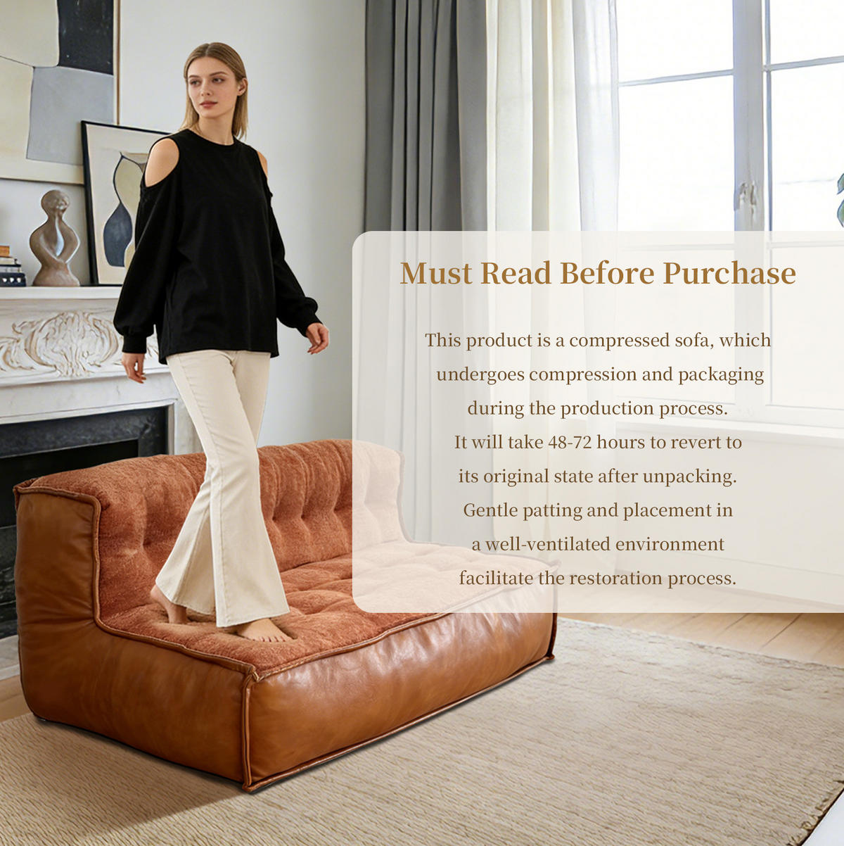 SOFA mit Knopfsteppung 2-Sitzer Braun - Braun, Kunststoff (131/60/93cm) - Meubliv