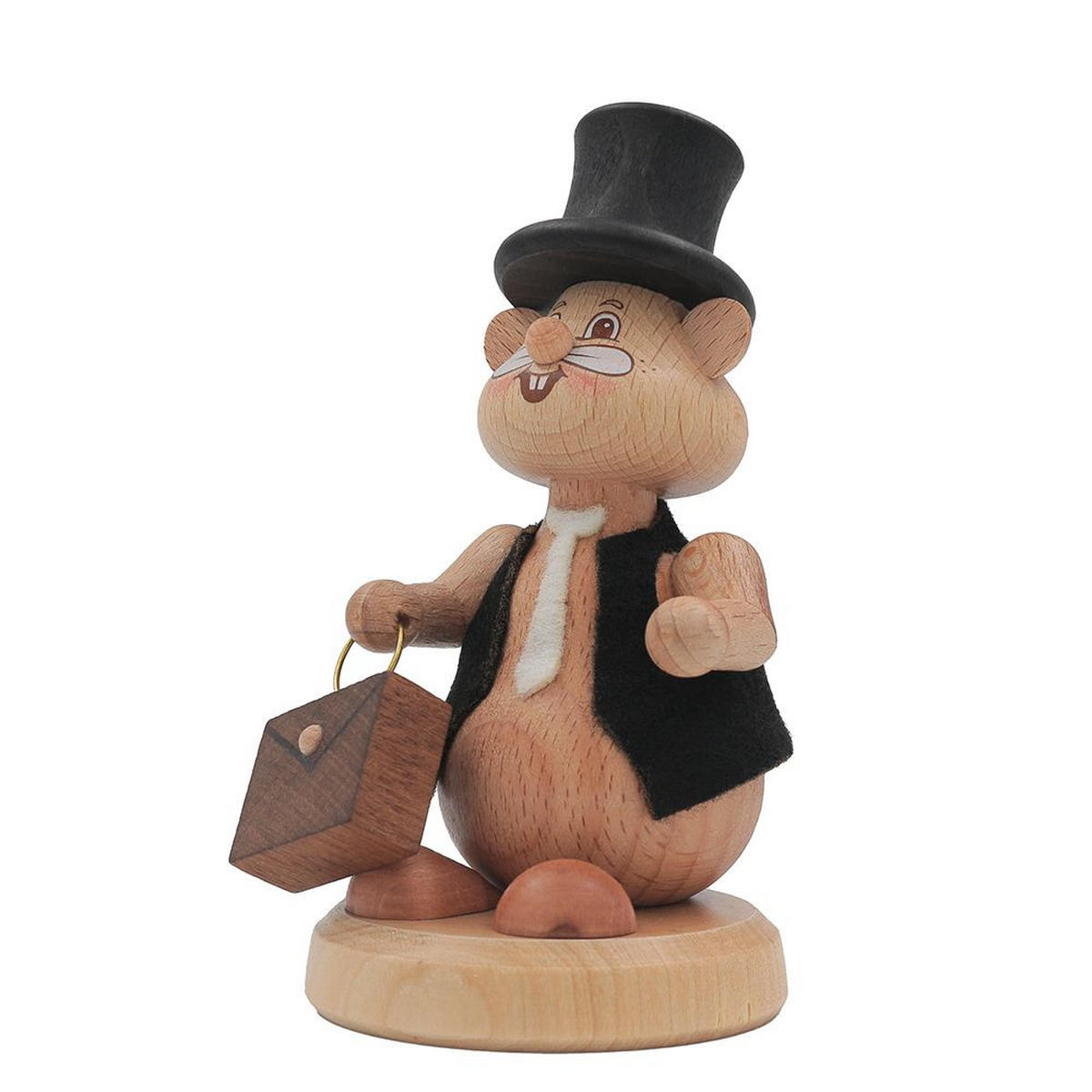 HOLZFIGUR Hamster Spaziergänger 11 cm - Multicolor, Metall (6/11/0.1cm)