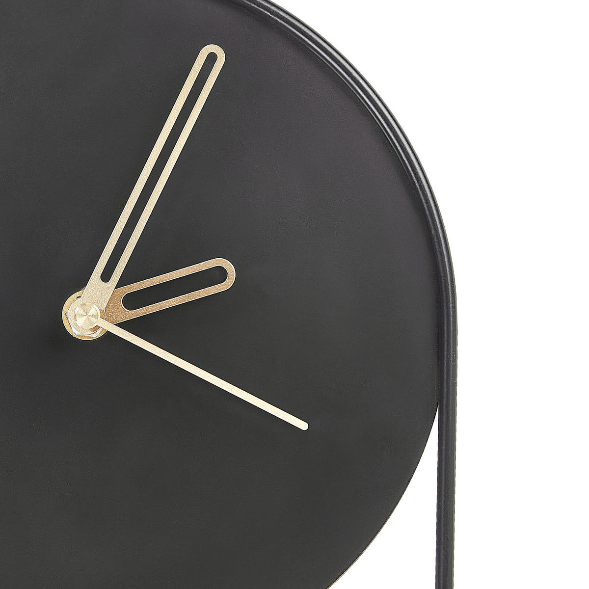 WANDUHR Schwarz/Gold Salvan - Goldfarben/Schwarz, Metall (20/62/3cm) - Beliani