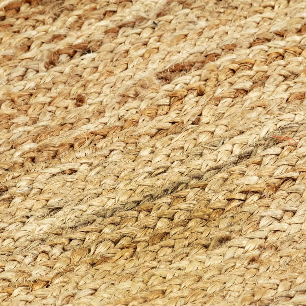 HANDWEBTEPPICH Rechteckig 120/180 cm aus Geflochtene Jute Natur - Naturfarben, Textil (120/179cm) - vidaXL