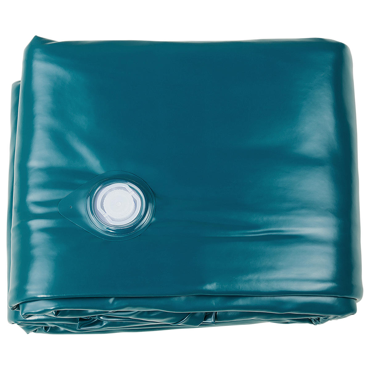 WASSERBETTMATRATZE Leicht beruhigt 180/200/20 cm Mono - Blau, Textil (180/200cm) - Beliani