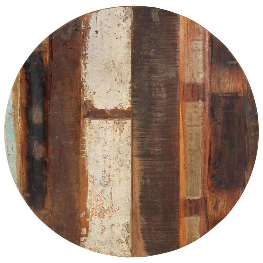 TISCHPLATTE Rund 70 Cm 15-16 Mm Altholz Massiv - Braun, Holz (70/70/1.6cm) - vidaXL