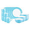 FRÜHSTÜCKS-SET Liberty Pure Colors Lagoon Blue 18er Set - Blau, Keramik (1/1/1cm) - Seltmann Weiden