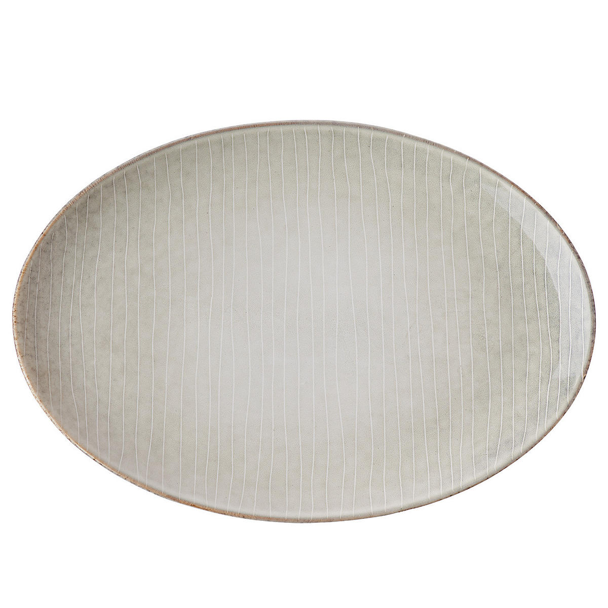 DINNERTELLER (4er Set) Henley - Grau, Keramik (35/25/3cm) - Butlers
