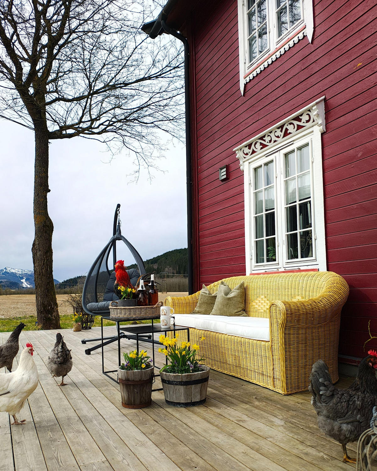 GARTENSOFA 3-Sitzer Rattan natürlich Livadeia - Naturfarben, Naturmaterialien (75/82/202cm) - Beliani