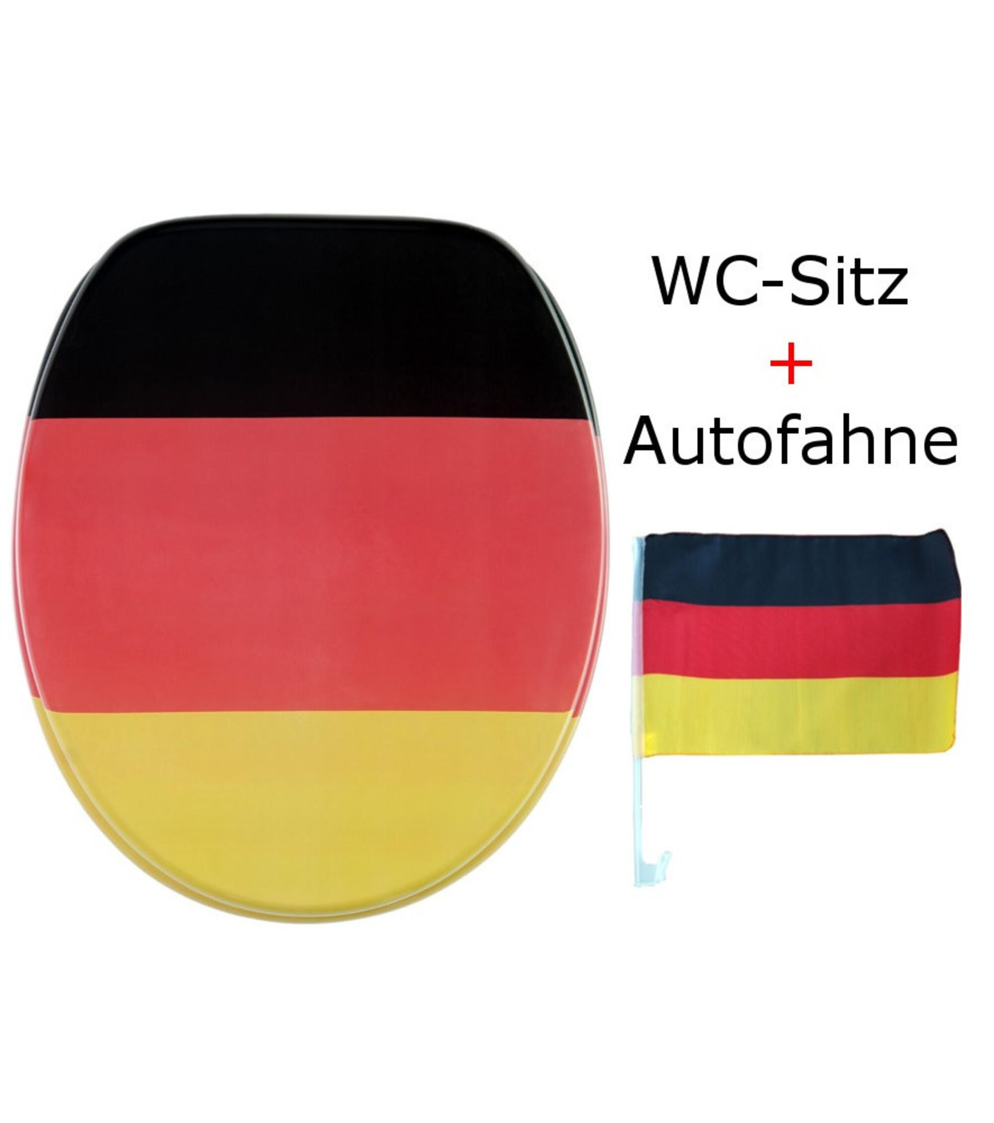 WC-SITZ Deutschland - Multicolor, Holzwerkstoff (38/6/47cm) - Sanilo