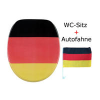 WC-SITZ Deutschland - Multicolor, Holzwerkstoff (38/6/47cm) - Sanilo