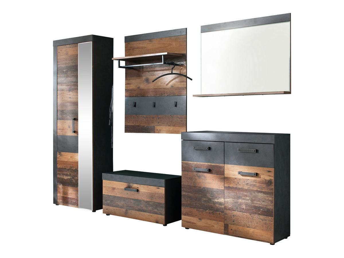 GARDEROBE Braun - Braun, Holzwerkstoff (265/192/37cm) - ebuy24