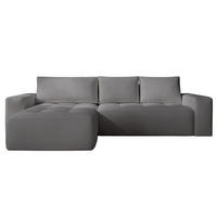 ECKSOFA Portland Dunkelgrau Links - Dunkelgrau, Holz/Kunststoff (165/250cm) - Graingold