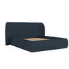 POLSTERBETT Bellano mit Stauraum 180/200 cm Marineblau im Modesto Stoff - Schwarz/Naturfarben, Holz/Holzwerkstoff (180/200cm) - AltaBeds