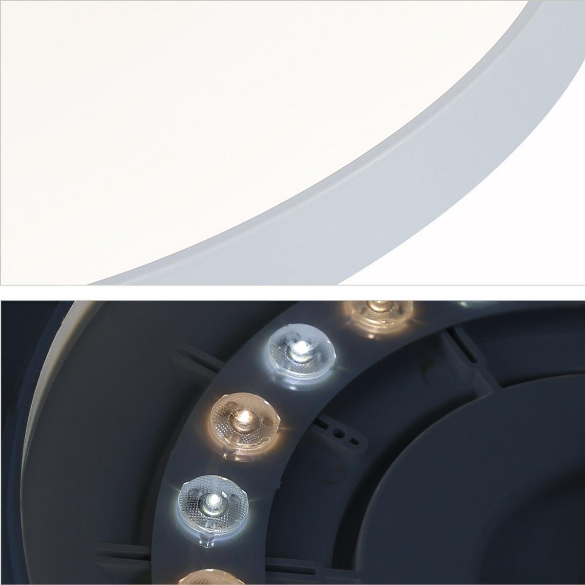LED DECKENLEUCHTE Hampton 26/6/3 - Weiß, Kunststoff (26/6/3cm) - Nettlife