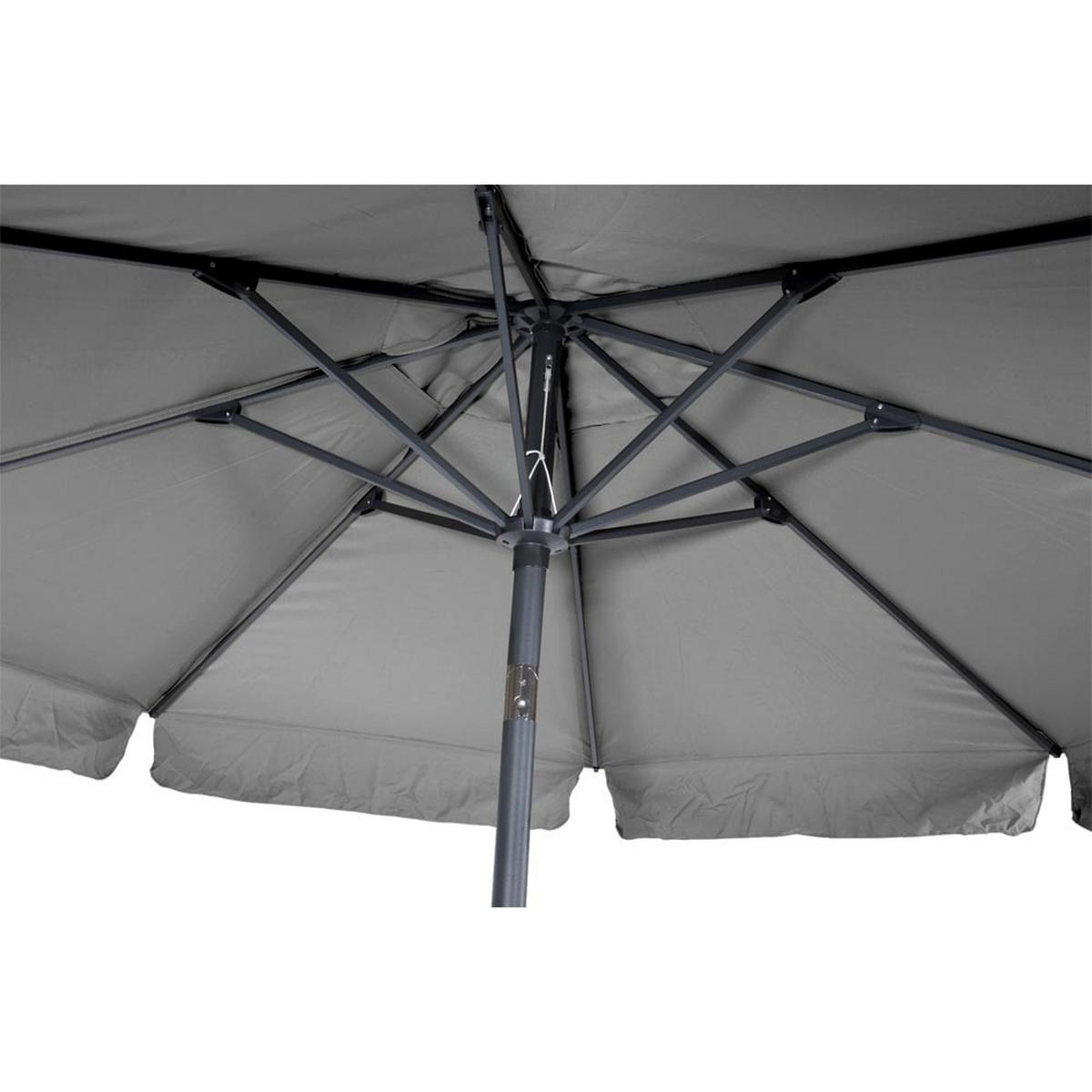 SONNENSCHIRM ZUM AUFKLAPPEN Libra - Grau - 300/300/ cm - Grau, Textil (300/300cm) - Lesli Living