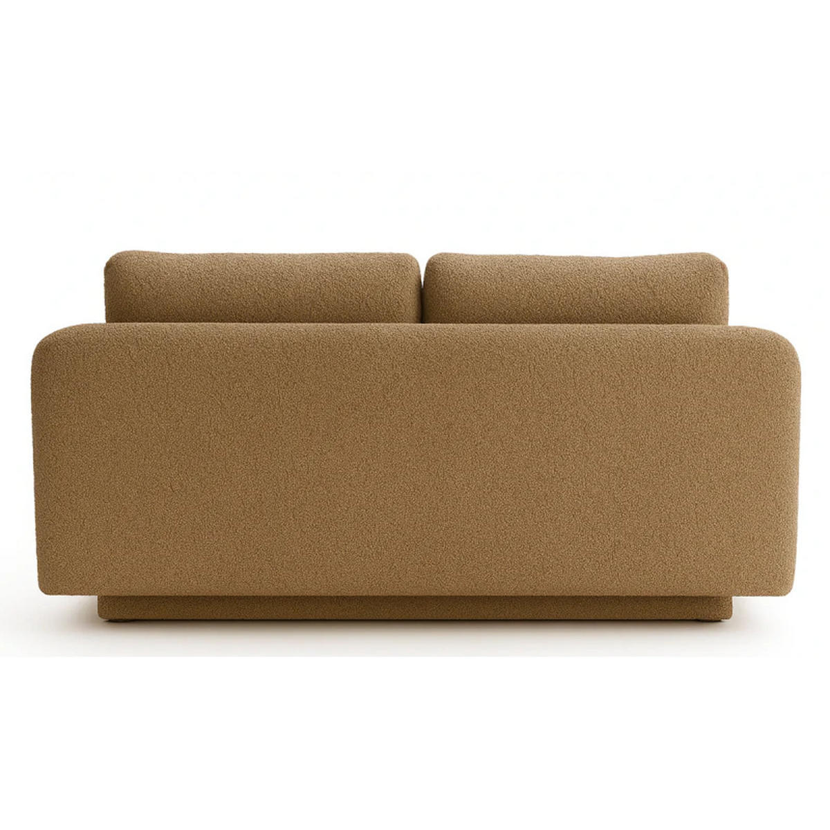 SCHLAFSOFA MAJA, Sofa mit Schlaffunktion und Bettkasten, Farbe: Hellbraun, Bouclé-Stoff - Hellbraun, Textil (209/96/96cm) - Sepro Meble