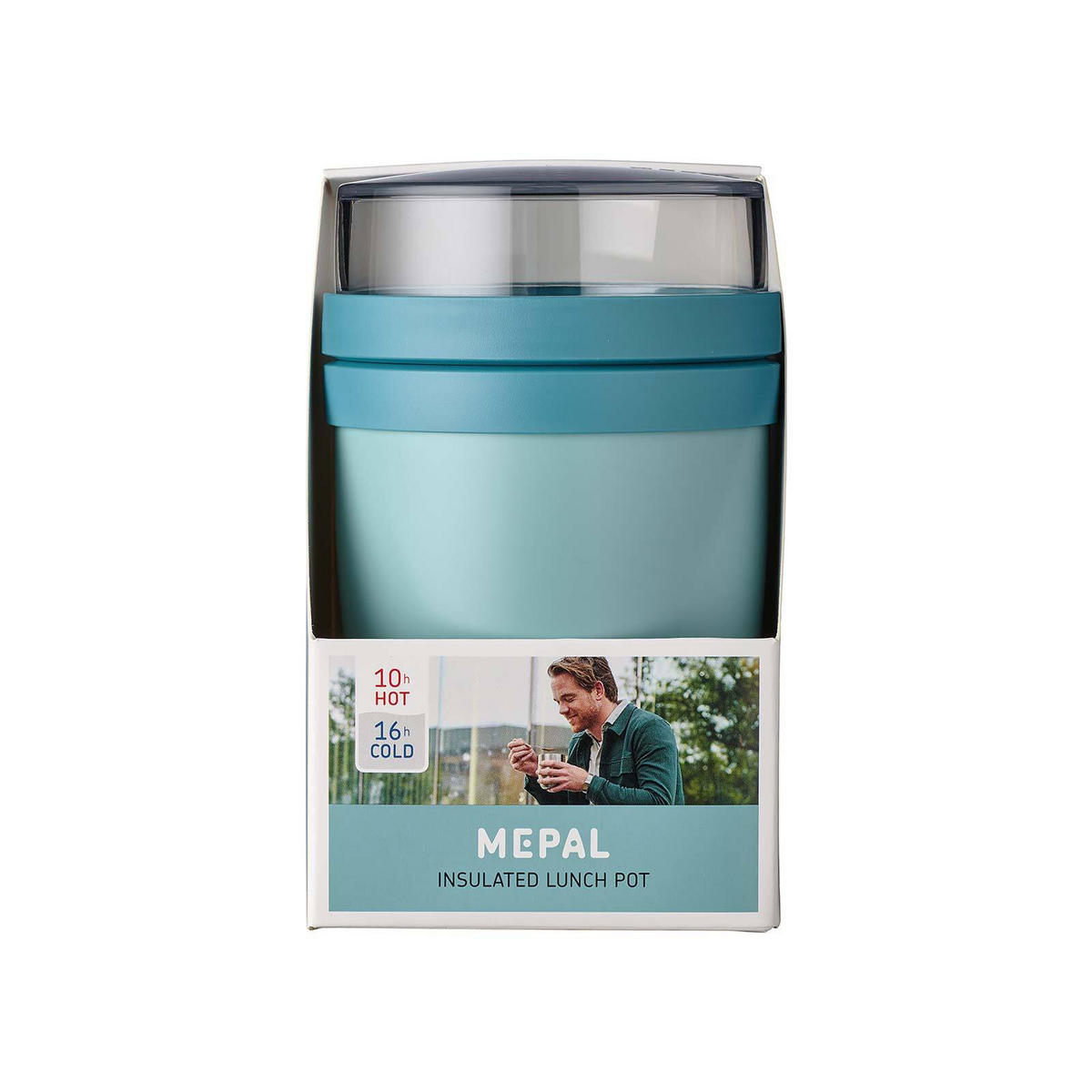 THERMO-LUNCHPOT Ellipse Nordic Green ø 10.7 cm - Grün, Kunststoff (10.7/16.9/10.7cm) - Mepal