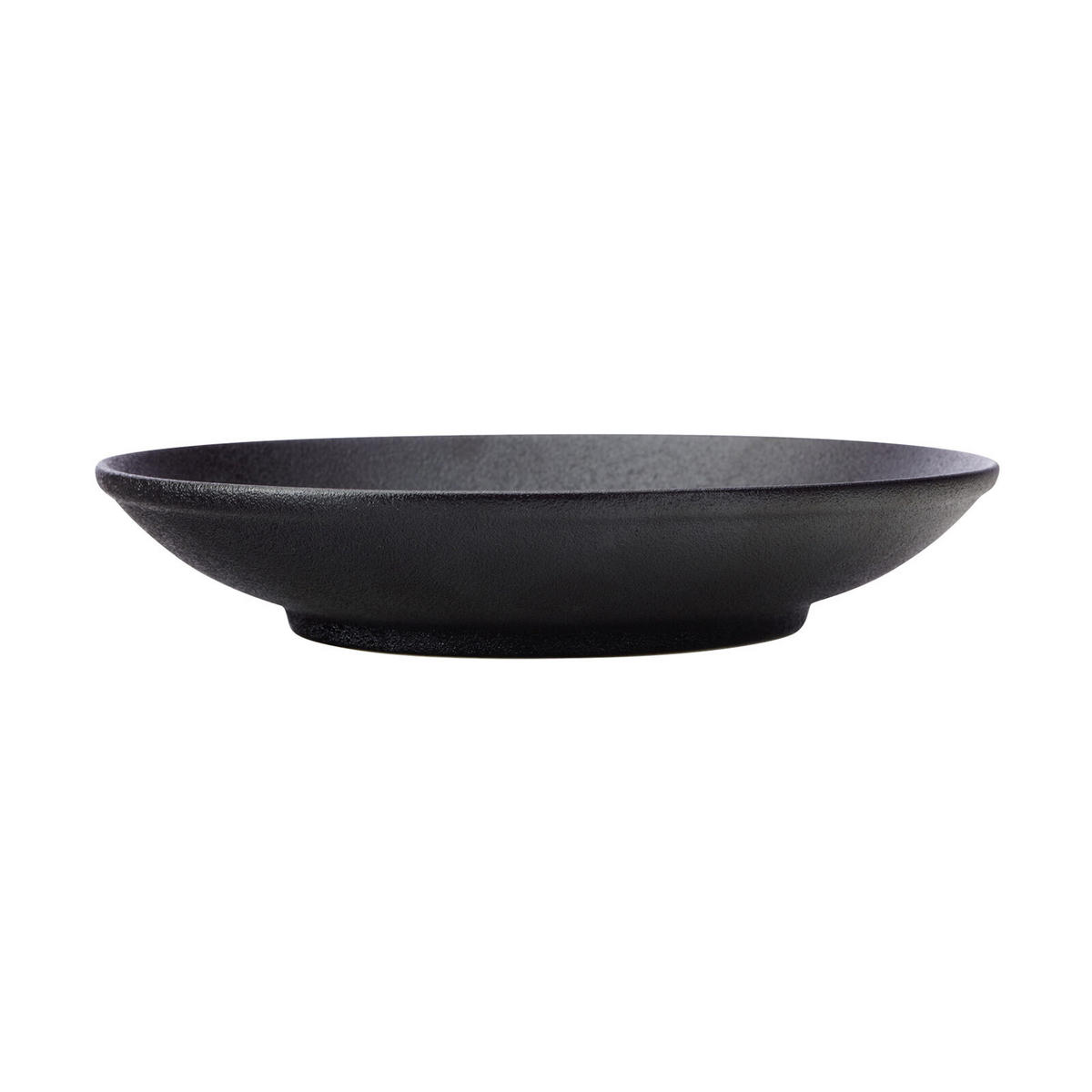 SCHALE AUF FUSS Caviar Black schwarz ø 25 cm - Schwarz, Keramik (25cm) - Maxwell & Williams