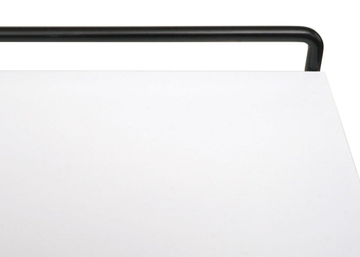 STENSKA POLICA Bela - bela, les (35/50/17cm) - MCW