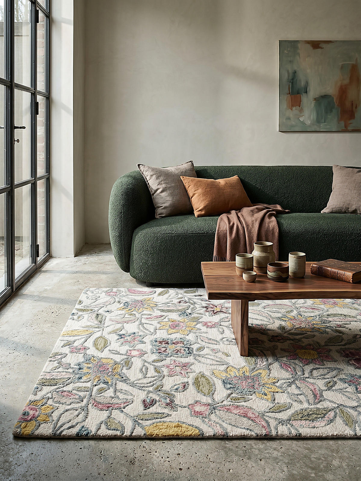 WOLLTEPPICH SOAR, floral, Bunt, 200 x 290 cm - Multicolor, Textil (290/200cm) - KADIMA DESIGN
