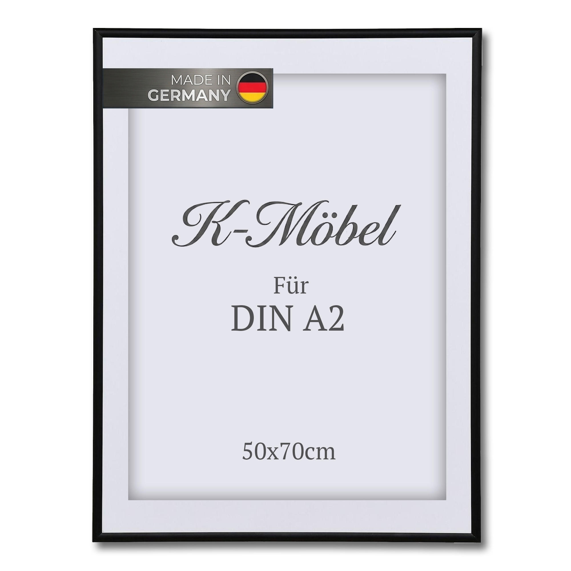 K-Möbel HLINÍKOVÝ RÁM NA OBRAZ DIN A2 s paspartou