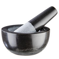 MÖRSER-SET (2-teilig) Stonehenge - Grau, Stein (9/4.6/4.6cm) - Butlers