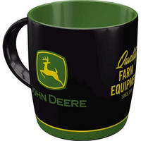 KAFFEETASSE 330 ml John Deere Logo Black - Multicolor, Metall (0.33L) - Nostalgic-Art