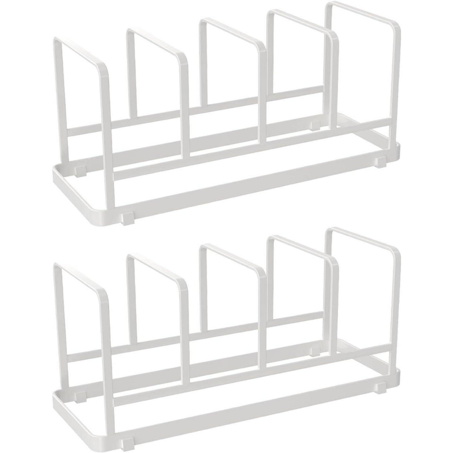 TELLERSTÄNDER Edelstahl, Abtropfgestell, verstellbar, 2-teilig - Weiß, Metall (15/30/21cm) - LUXUSKOLLEKTION