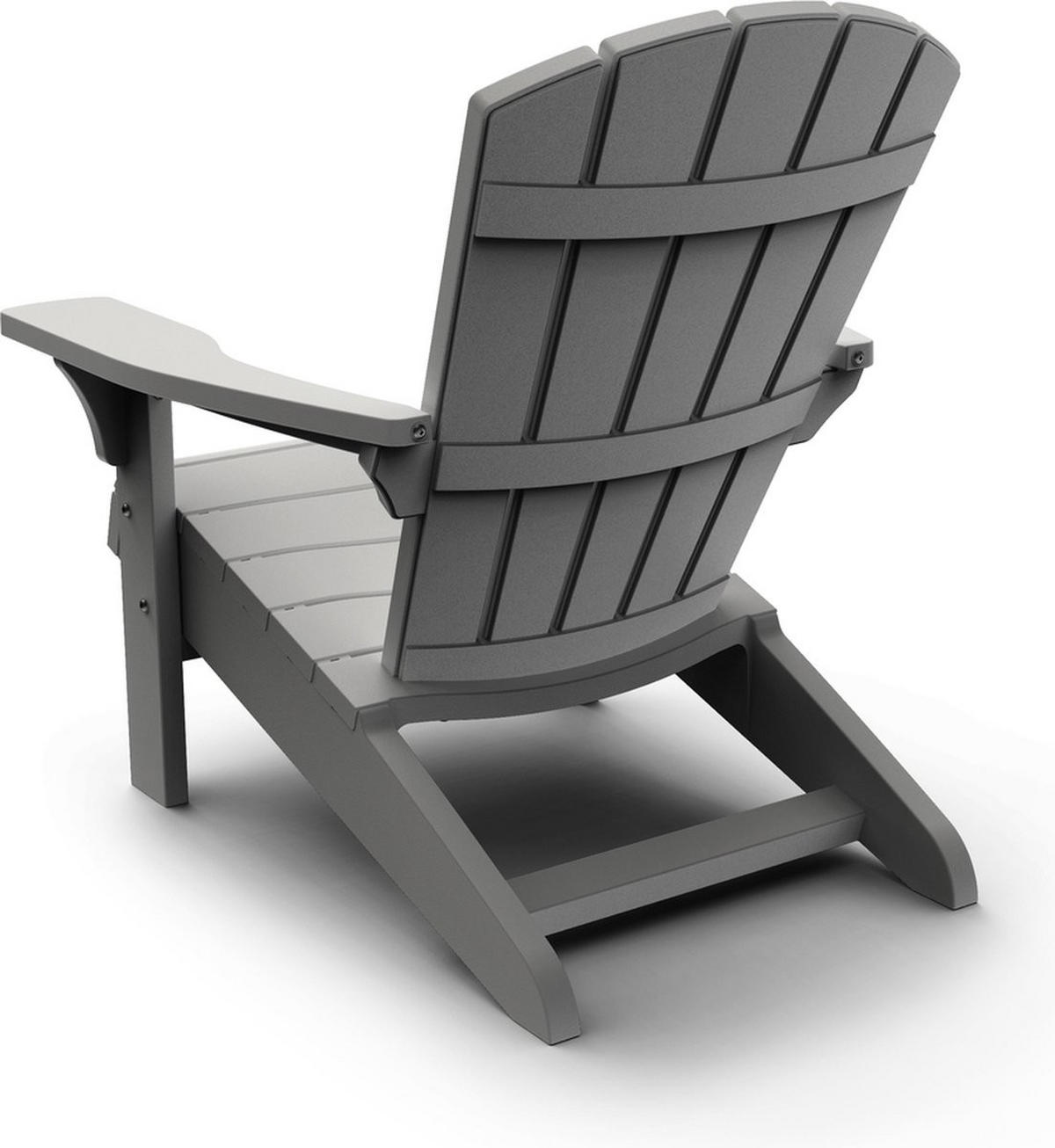 GARTENSTUHL Adirondack Troy - 2er Set - Grau, Kunststoff (80/96.5/85cm) - Keter