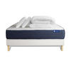 BETT Actiflex sleep Taschenfederkern und Memory-Schaum 140 x 200 cm h2 - Kit Bettgestell Weiß - Mit Kissen und Bettdecke - Beige/Weiß, Holz/Textil (140/200cm) - ACTISOM