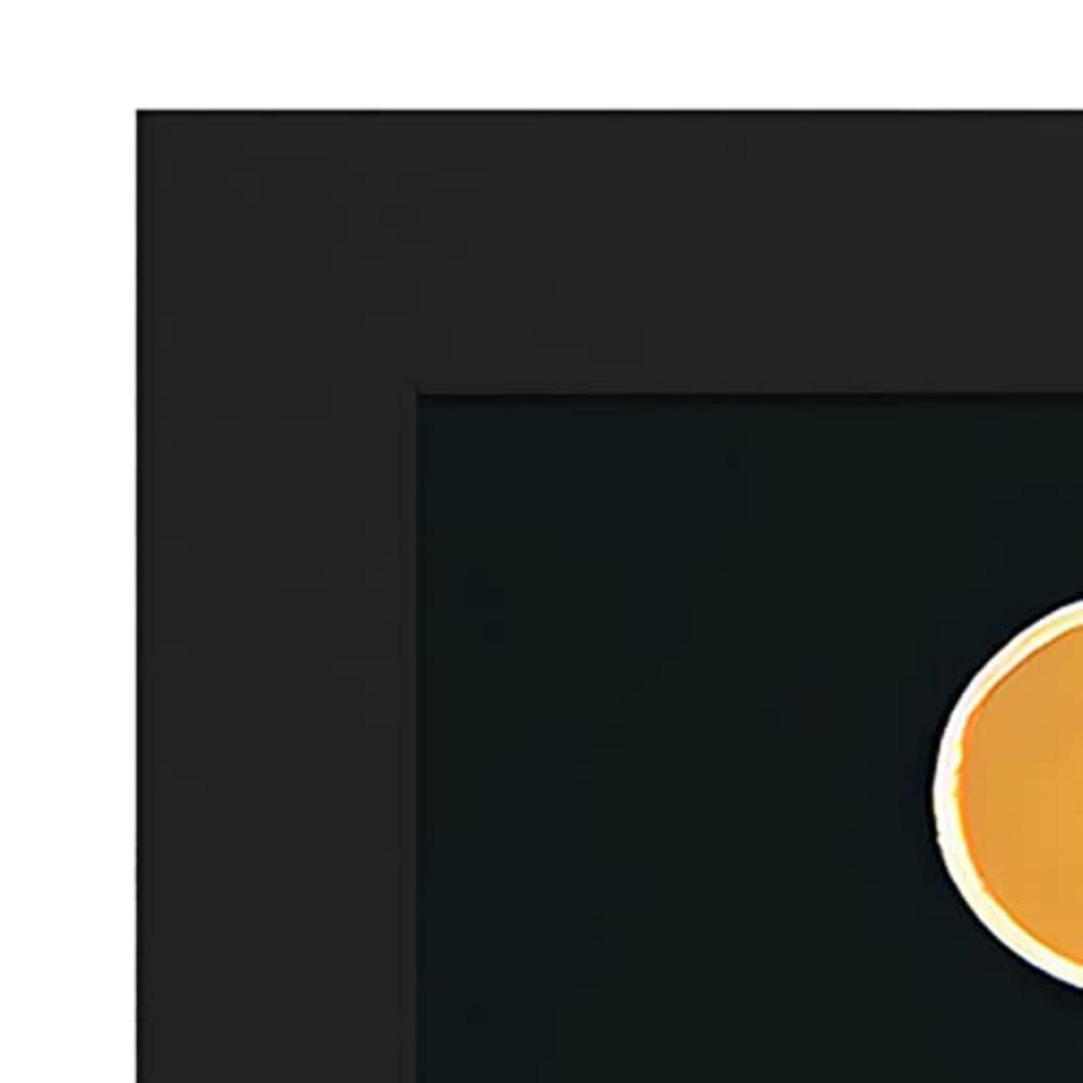 POSTER Set mit 4 Abstrakt Kurve Moderne Galaxien A3 Schwarzer Rahmen - Schwarz, Papier (29.7/3cm) - Nacnic