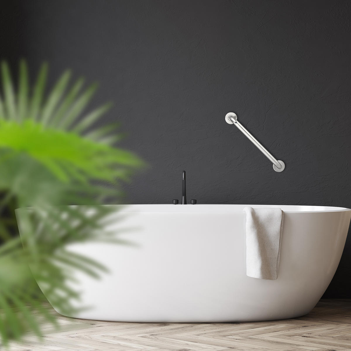 HALTEGRIFF - Silberfarben, Metall (40/6/8cm) - Relaxdays