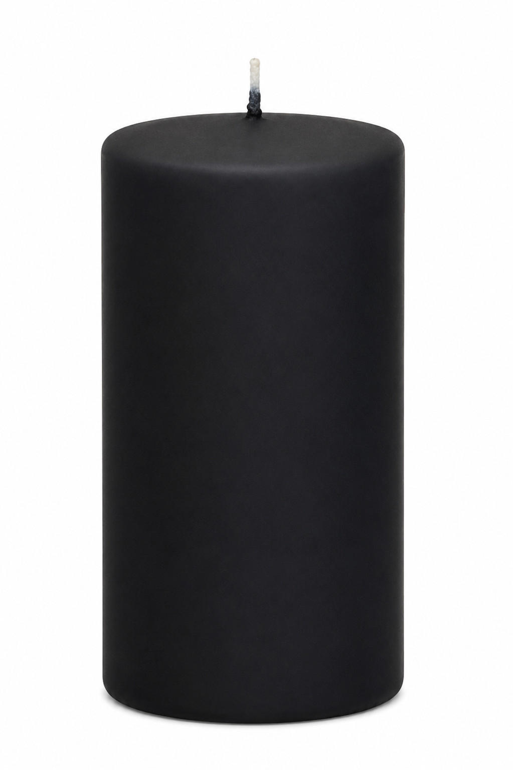 STUMPENKERZEN Samt-Lack Deep Black 12 x 6 cm, 4er Set - Schwarz, Paraffin (6/12/12cm) - Kopschitz Kerzen