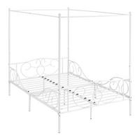 HIMMELBETT Finström - Weiß, Metall (140/200cm) - [en.casa]