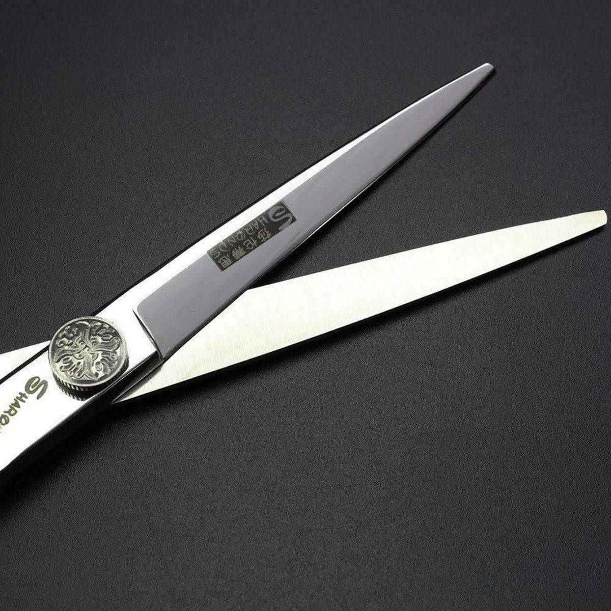 HAARSCHERE 6 Zoll professionell Edelstahl ergonomisch - Silberfarben, Metall (3/1.5/22cm)