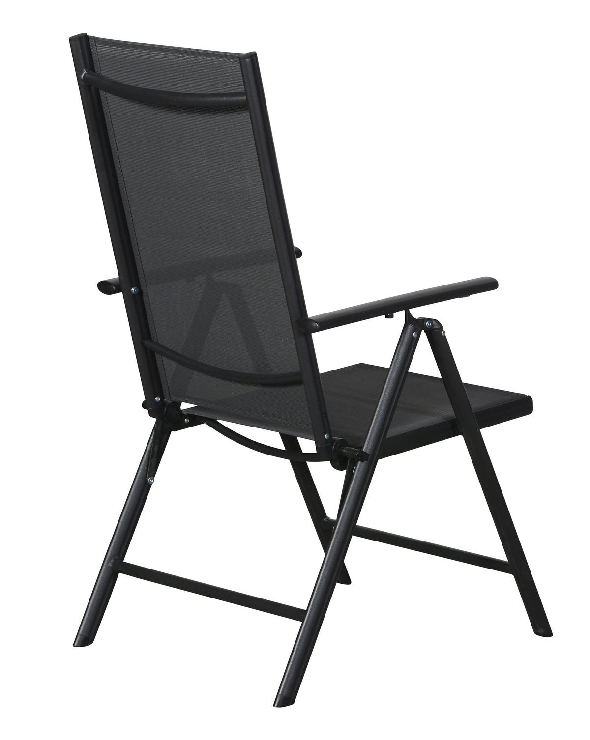 GARTENSTUHL 2er Set Schwarz - Schwarz, Holzwerkstoff (55/105/68cm) - ebuy24
