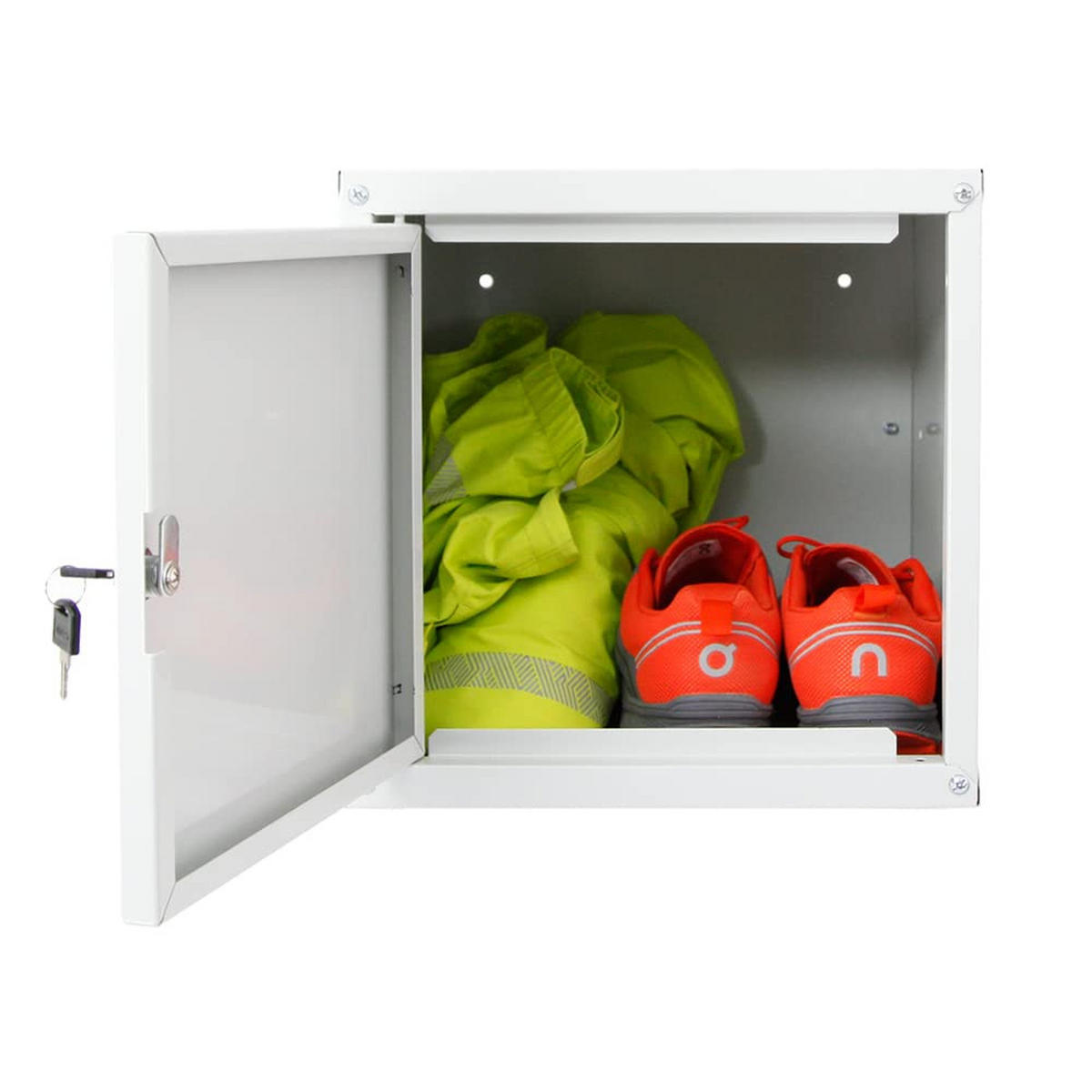 SCHLIESSFACHWÜRFEL Cubic 2er-Set 35x35x35 cm Grau - Grau, Metall (70/35/35cm) - PROREGAL