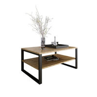 COUCHTISCH Basic rechteckig Eternal Eiche mit Metallbeinen - Alteiche, Metall (60/90/47cm) - Design Möbel